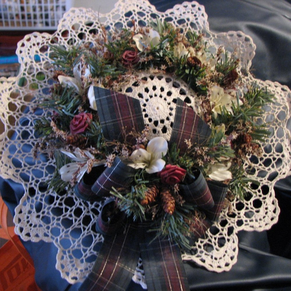 Dried Flower Wreath Hat